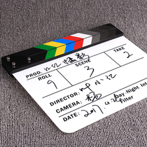 Venue board Professional cinematography paper card player Film acrylic director pen Film clapboard Shooting version shooting props Punch card board decoration ins crew studio vlog photo paper