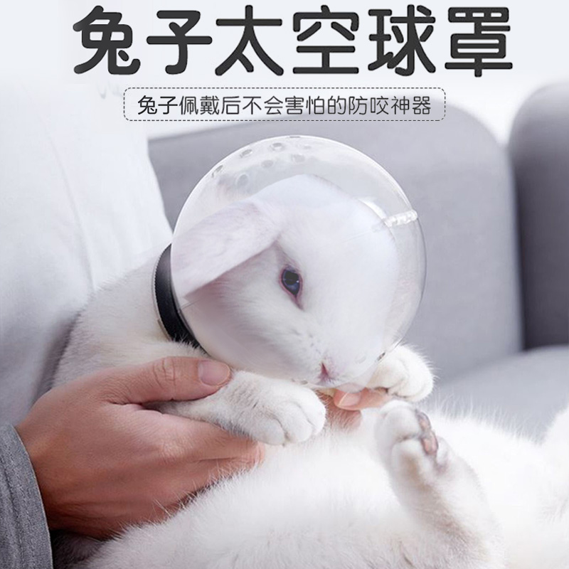 Rabbit Anti Bite Hood Pet Elizabeth Ring Anti Licking Neck Bush Rabbit Neuter Neuter Pet Bath Mess supplies