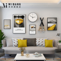 Nordic living room decorative painting Modern simple punch-free sofa background wall hanging painting Bedroom dining room wall wall painting