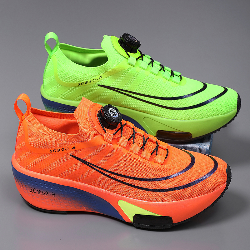 Alpha Third Generation Children's Small Size Air-Cushioned Sports Shoes for Boys, Ultra-Light Running Shoes with Rotating Buckle, Unisex