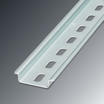 DIN35 steel rail rail NS35 7 5 with hole U type C45 parallel rail DIN track Electric mounting card rail