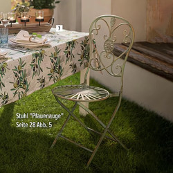 Retro Green French Style Indoor and Outdoor Garden Table and Chair Combination Courtyard Balcony Foldableing Wrought Iron Chair Outdoor Set