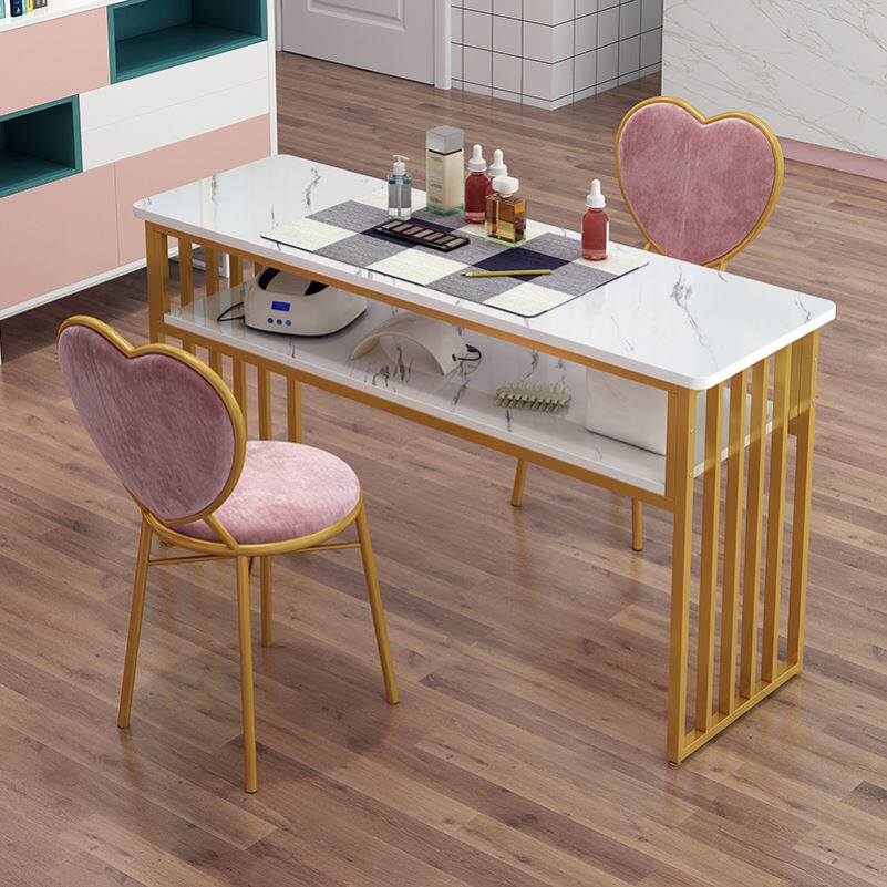 Manicure table single double simple modern manicure table economical manicure table and chair set double net red manicure table