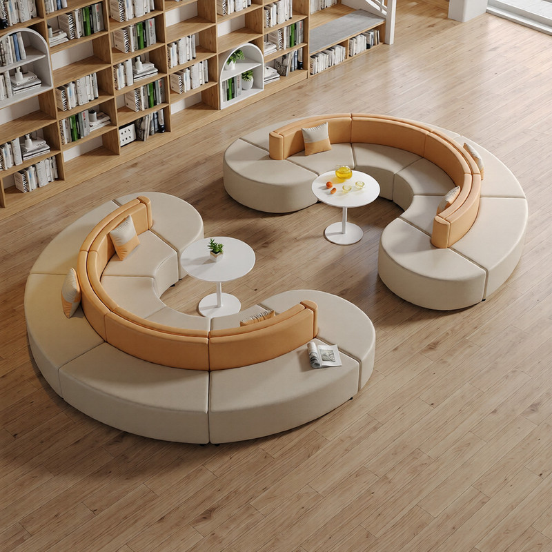 Creative Training Institution Kindergarten Reading Room Shopping Mall Lobby Leisure Rest Area Reception Special-Shaped Sofa Set