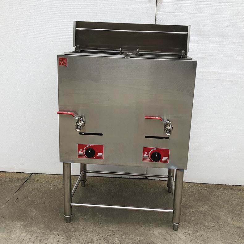 New Qi Gas Oil Oil Blast Furnace 14L 2 Raw 8 Rich L Floor Type Multifunction Commercial Fried Oil Bar Fried Chicken