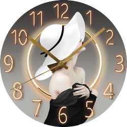 Dilan Internet Celebrity New Model Clock, No-Drill Wall Clock for Living Room and Bedroom, Wall-Mounted Home Quartz Clock, Silent Wall Watch