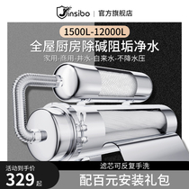 Ginkins Stainless Steel Full House Water Purifier Home Kitchen Tap Water Filter Large Flow Central Well Water Purification