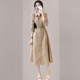 French high-end retro thin dress 2023 autumn new women's clothing design sense niche temperament shirt skirt