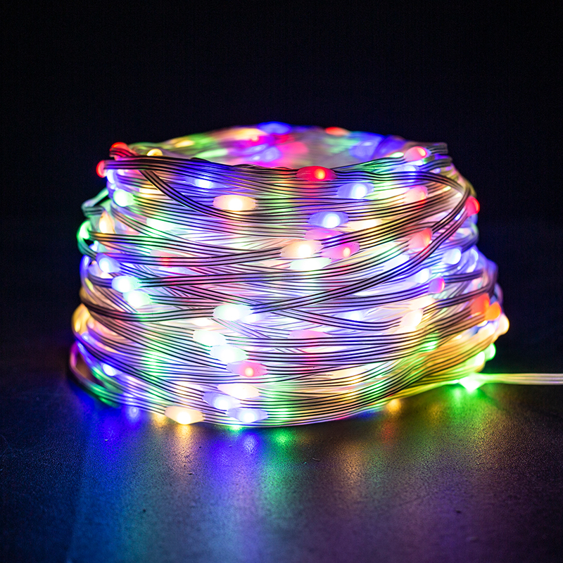 Led festoon lamp string lamp Full Star Outdoor waterproof rice grain lamp Solar leather line light millet lamp Sesame Lamp 