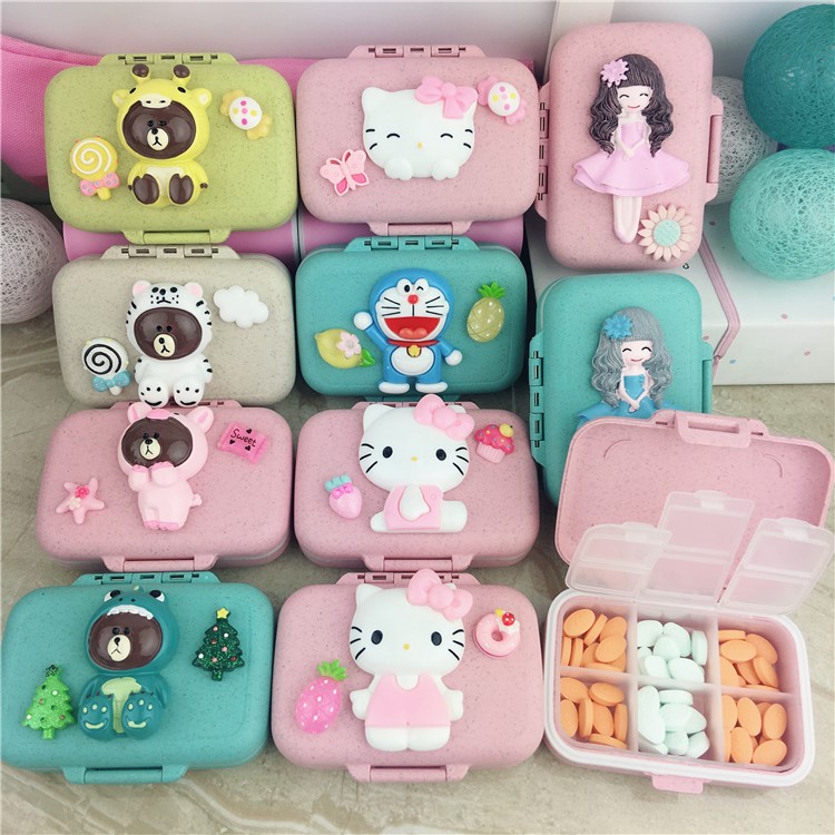 Vitamin-free small box candy box with portable Japanese style carrying creative little mini empty box convenient