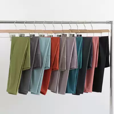 lulu yoga pants women wear naked feeling high waist thin peaches lifting buttocks fitness pants original yoga clothing sports trousers