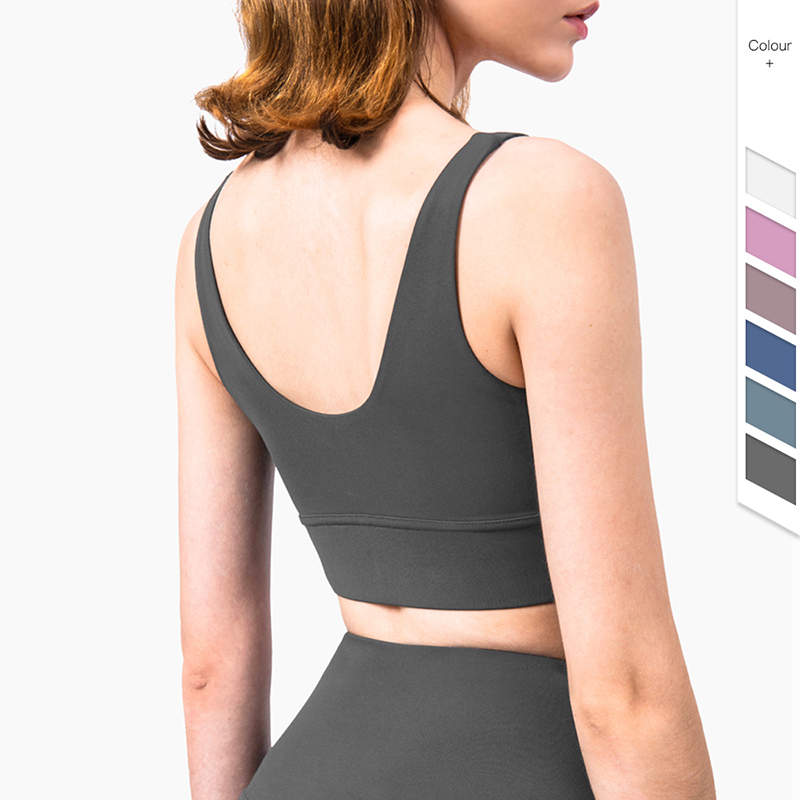 Professional Shockproof Coalet Lulu High Strength Support Sports Underwear Women Running Fitness Yoga Bra Vest Style New