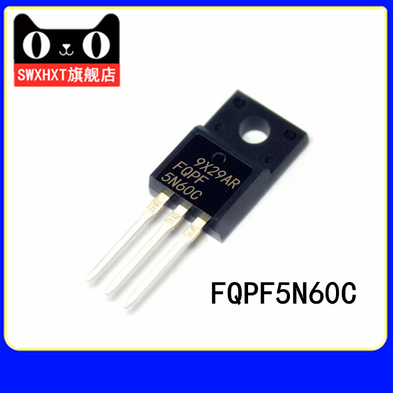 Brand new FQPF5N60C 5N60C Field effect transistor 5A 600V in-line TO-220F(5 pcs)