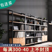 Customized whole wall bookshelf bookcase wall living room whole wall whole wall log custom-made floor cabinet free of formaldehyde