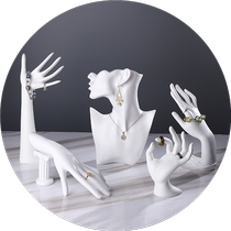 Portrait model Jewelry Rack Containing Earrings Frame Hang Necklace Rack Ring Rack Jewelry Display Props Ornament show Show