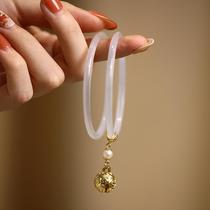 Zodiac year niche design bell bracelet 2022 new light luxury high-end chalcedony bracelet for women summer fashion and simplicity