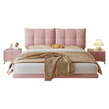 Black and white simple style soft bag bedside cushion large back bedside cover tatami 2025 new style removable washable and customizable