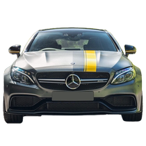 Применение автомобиля Mercedes AMG LFlower C63C43C260C200A35L наклейка E New C-Class CLA модифицированная боковая юбка G желтый