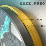 Круглая рамка с поперечным сшиванием круглой бриллианты со стеклянной задней пластинкой на заказ алюминиевая металлическая рама самостоятельно установлена рамка 2025