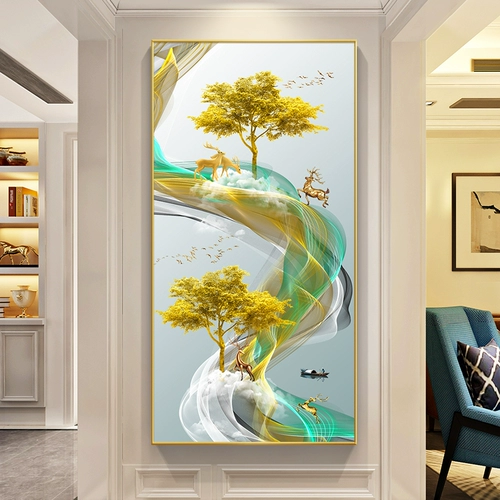 Бриллиантовая живопись 2024 Новая гостиная Простая современная 5D наклейка с крестообразной стежкой к удалке, лоське, бриллиантовой вышивке