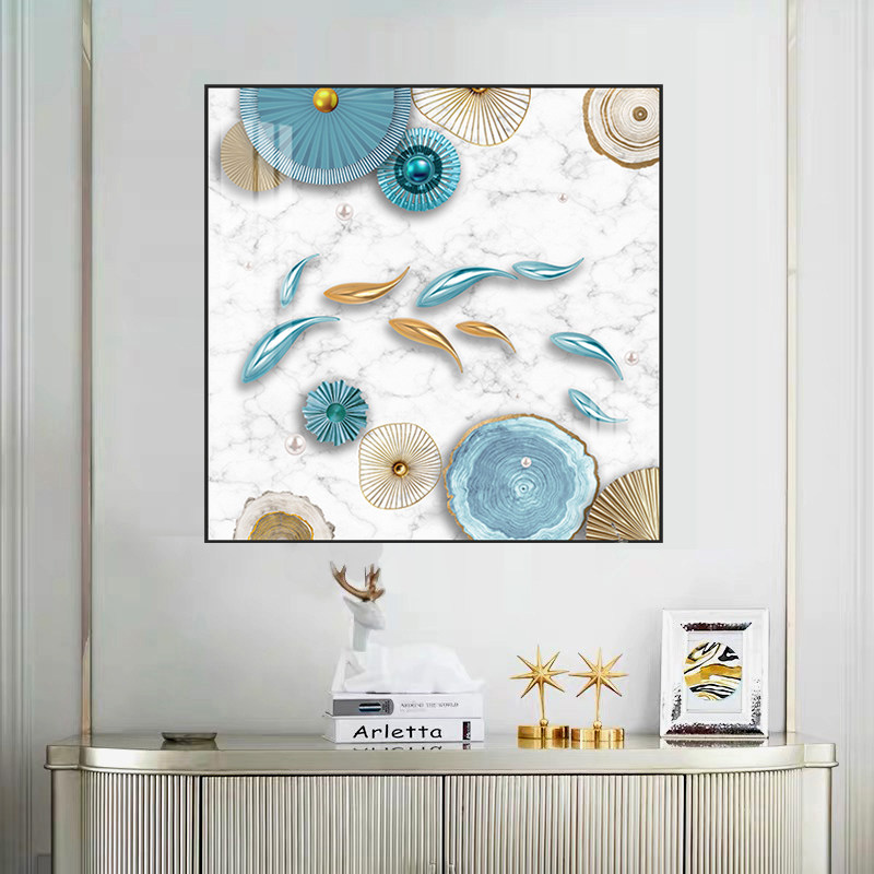 5D bead dot diamond is full of nine fish living room 2023 new nine fish picture restaurant with cross embroidery