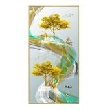 Бриллиантовая живопись 2024 Новая гостиная Простая современная 5D наклейка с крестообразной стежкой к удалке, лоське, бриллиантовой вышивке