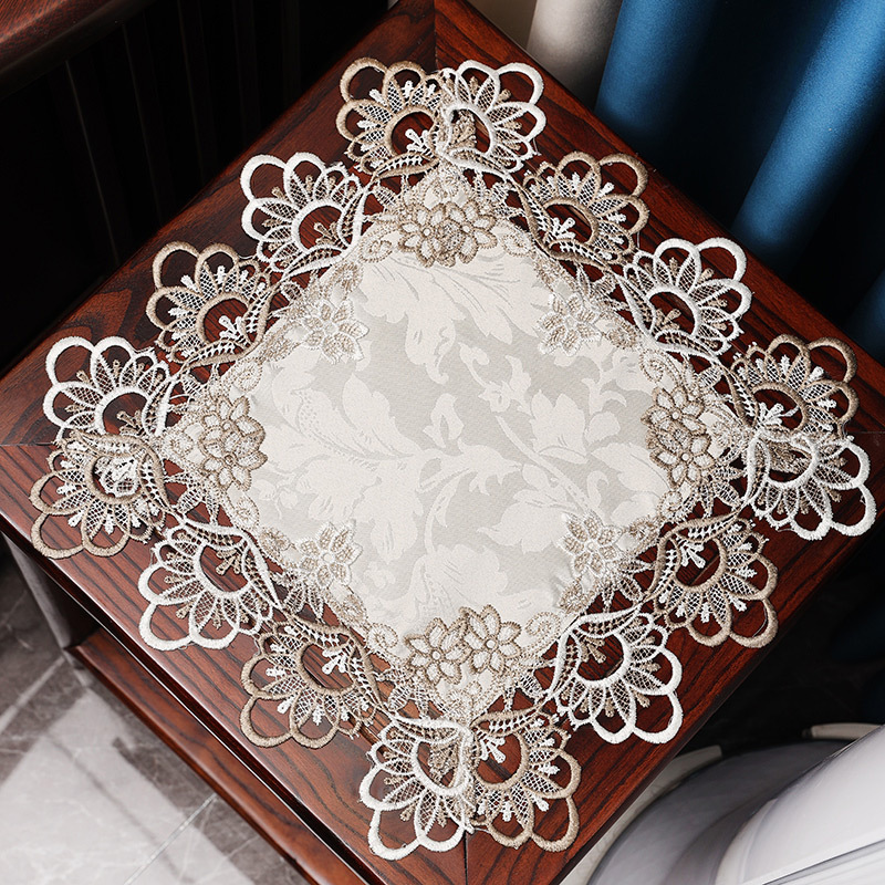 Bedside Table Cover Cloth, European Lace, Simple Modern Air Conditioner Dust Cover, Universal Cover Cloth, Universal Square Tablecloth Pad Bedside Table Cover Cloth, European Lace, Simple Modern Air Conditioner Dust Cover, Universal Cover Cloth, Universal Square Tablecloth Pad