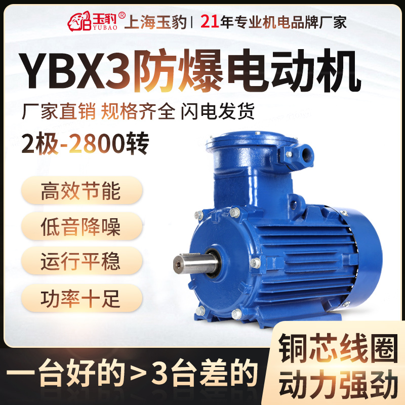 YB3 explosion isolation type 0 37KW-315KW three phase 380V high speed 2 pole 2800 rotary explosion-proof motor manufacturers direct sales