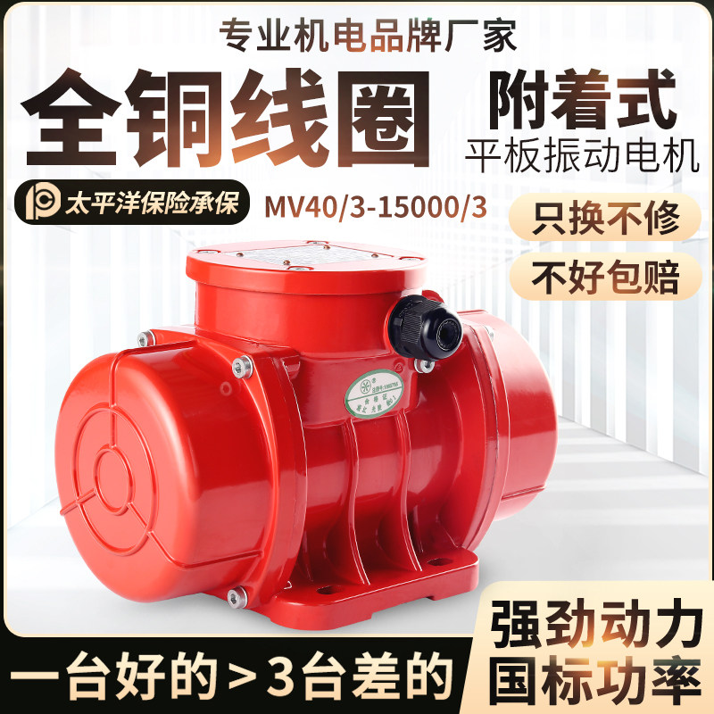 MV40/3-15000/3工业振动电机380v三相异步震动电机下料振动器国标