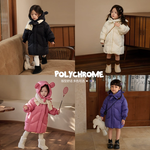 Детский зимний пуховик, детская удерживающая тепло куртка