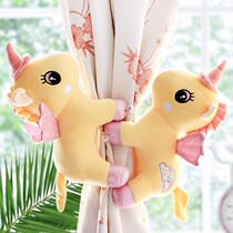 Tie curtains with a pair of curtain buckles Creative cute cartoon doll childrens room decoration pendant tie tie wild