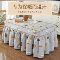 New rectangular fire cover fire table cover light luxury plus velvet padded tea table cloth cover Nordic style household