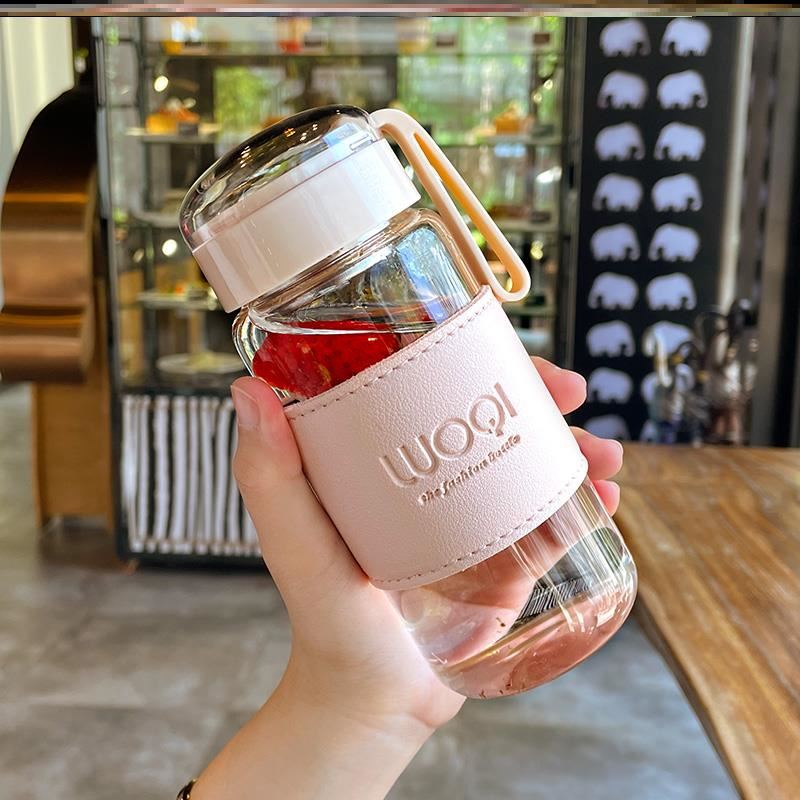 Juice cup portable with junior high school water cup high color value water bottle ins wind large capacity girls 2021 new style