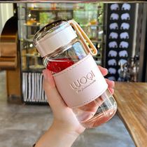 Juice cup portable with junior high school water cup high color value water bottle ins wind large capacity girls 2021 new style