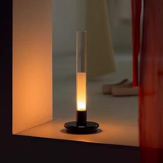 Rechargeable Table Lamp, Candlelight Atmosphere Lamp, French Retro Light Luxury High-End Desktop Lamp, Vintage Bedside Night Light