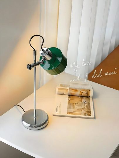 护眼台灯办公室桌面灯孟菲斯床头灯中古包豪斯升降卧室书房书桌灯