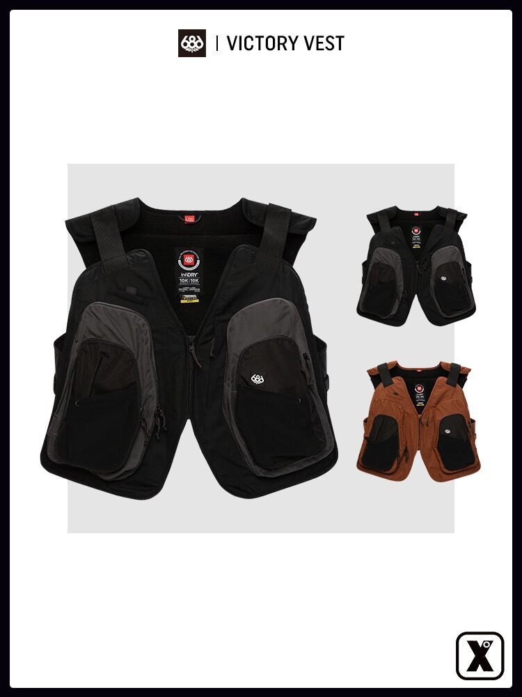 Easy poison EXDO] W21 686 outdoor warm men's snowboard suit jacket waterproof vest Victory