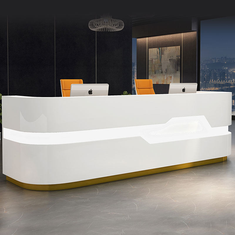 Company Roast Lacquer Front Desk Beauty Parlour Bar Training Institution Reception Creative Desk Cashier Counter Custom