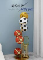 Mobile football rack placement rack childrens fitness equipment basketball football badminton storage rack volleyball shelf