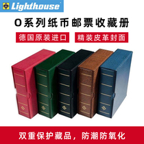 German lighthouse O series thickened protection box OG stamp collection book large capacity stamp album Empty book commemorative book