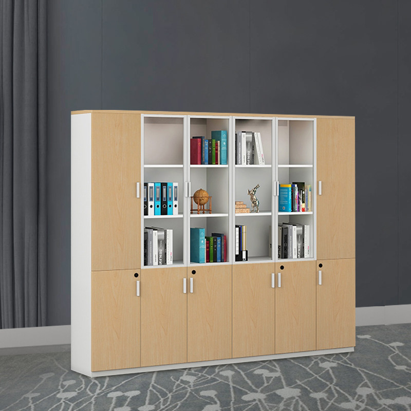 File cabinet high and low cabinet with lock wooden a4 data cabinet plate file cabinet simple modern office cabinet