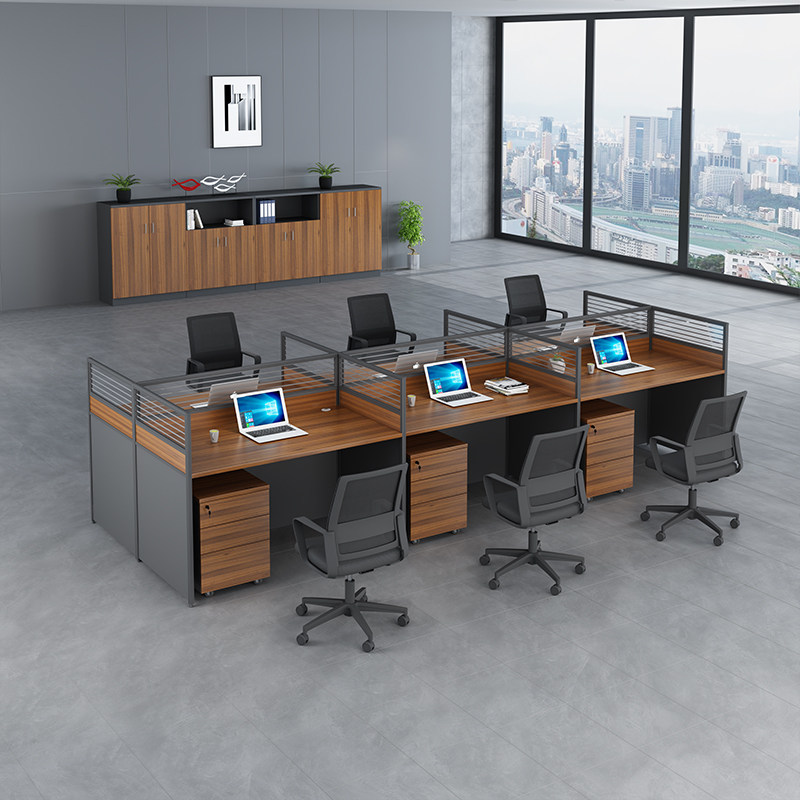 Staff desk office table and chair combination office furniture 2446 people staff card seat screen partition