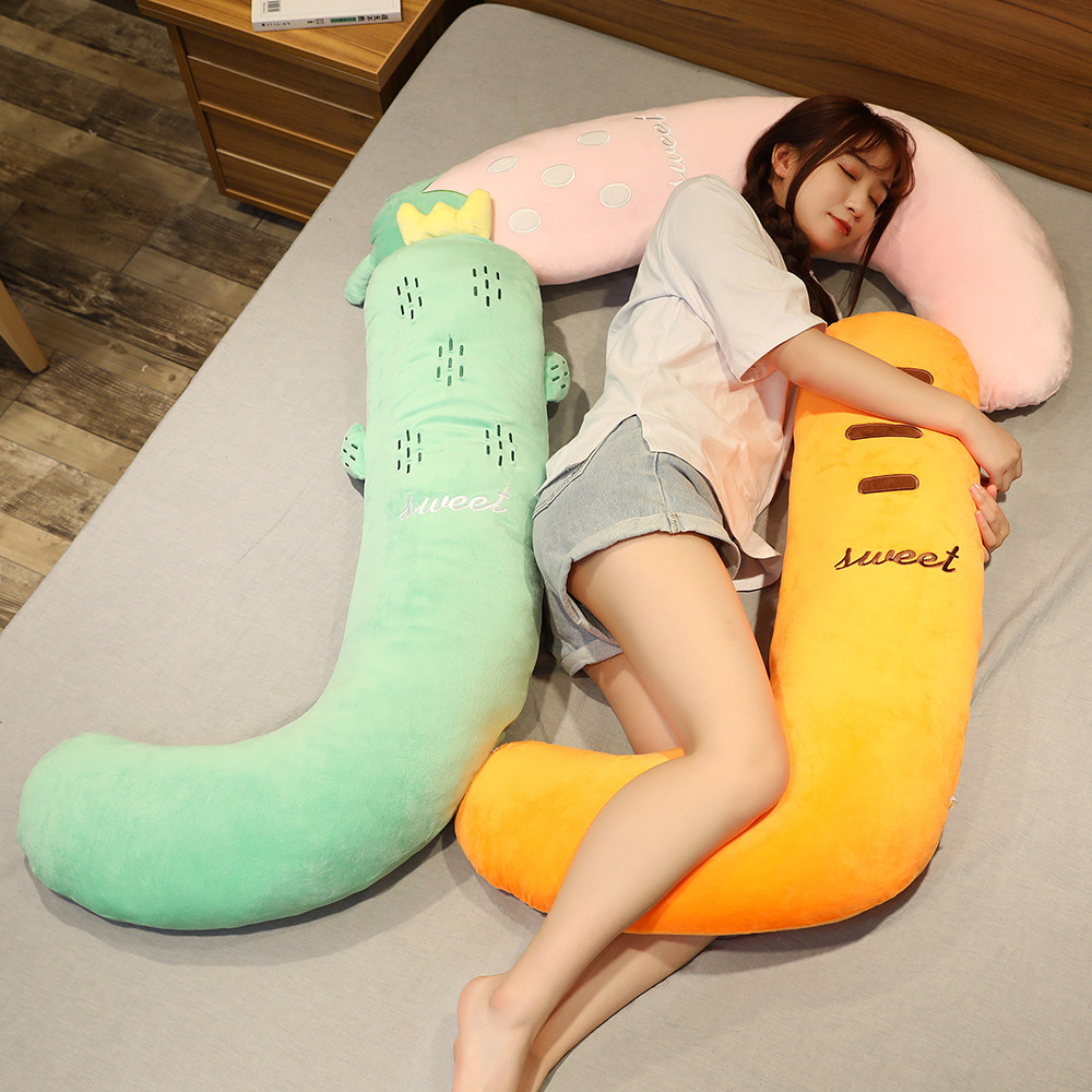 Gestation during pregnancy Lean Pillow Sleeping Pillow Girls Pregnant pregnant women Cute Pillows Guard Waist Side Sleeping long version Pillows Pillow Legs Hold Pillows