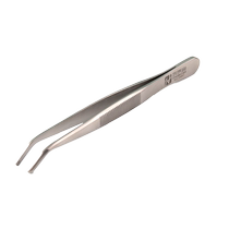 Screw tweezers stainless steel with slot clip small screw glasses nose pad repair tool anti-slip thickened metal