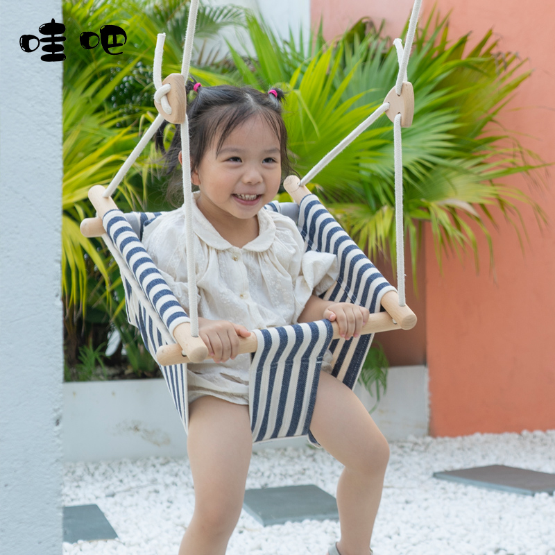 Wow bar baby swing indoor home hanging chair baby small hanging basket swing swing children's fabric pocket toy outdoors