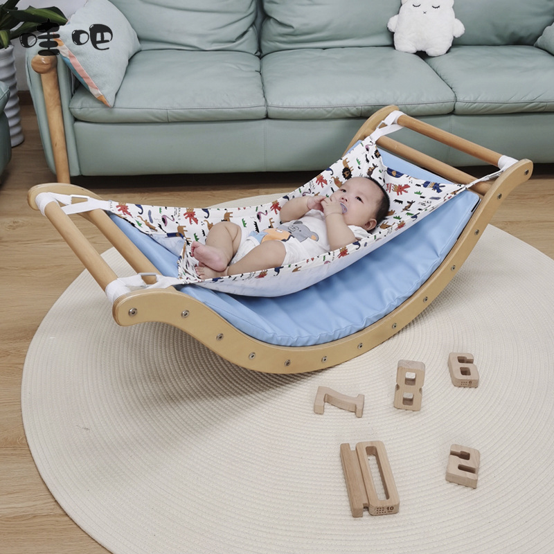 Wow, child climbing rack hang-bed cloth art Swing Arc Slide Seesaw Seesaw Cradle Bed Baby for baby
