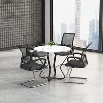 Office furniture panel small conference table simple modern small round table negotiation table and chair combination training table leisure table