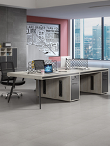 Staff desk simple modern 4 people Guangzhou office furniture work desk staff table screen office table and chair