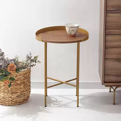 Chincho Xiansen Nordic light luxury small apartment living room coffee table modern simple brass border