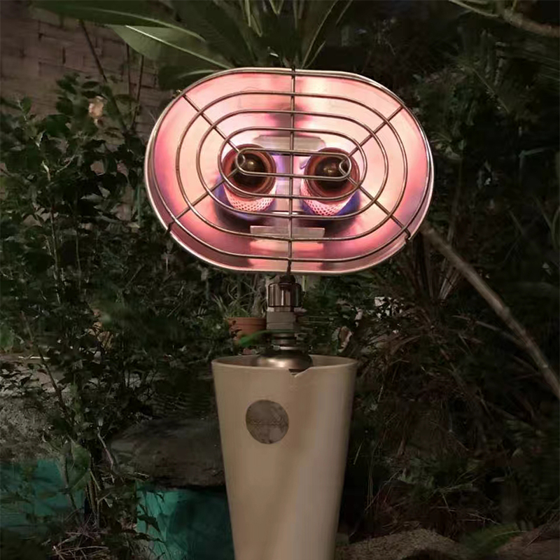 BRS owl small outdoor camping small sun double head heating furnace tent indoor gas heater easy to carry
